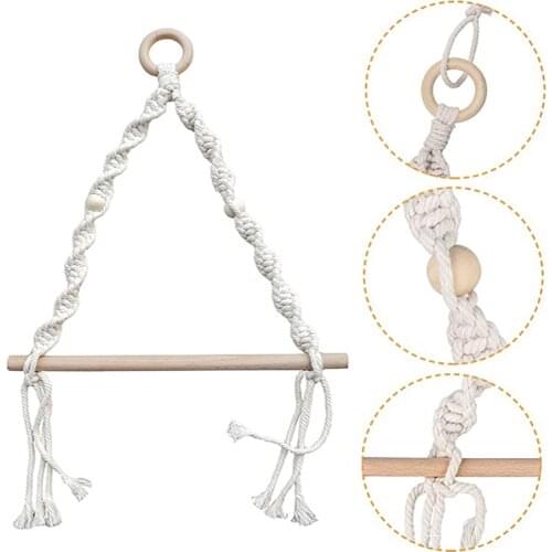 Boho Hand-woven Paper Towel Rack Cotton Thread Towel Rack Home Hotel Creative Toilet Paper Holder Stand Rolling Paper