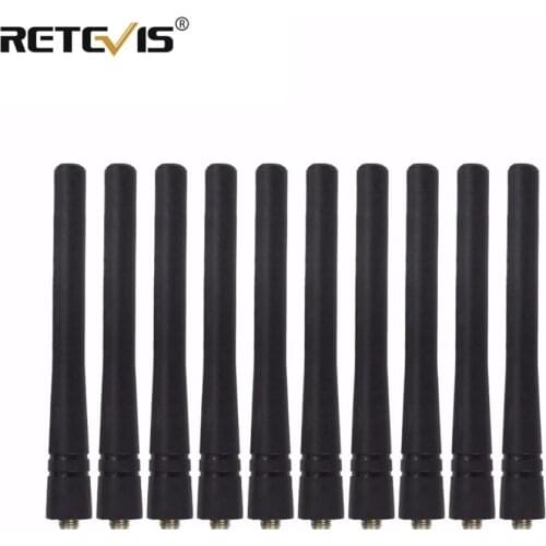10pcs High Gain SMA-F Antenna UHF 400-480MHz For Retevis RT21/H777 Baofeng Bf-888S 888S Two Way Radio Walkie Talkie J9118D