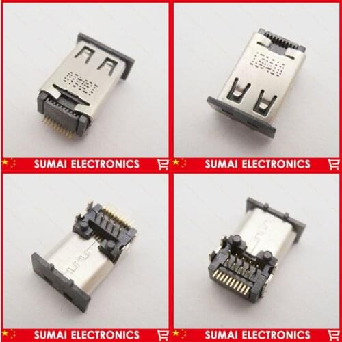 10pcs Widely use high quality 19pin Mini HDMI female Jack connector for Laptop netbook etc HD Jack