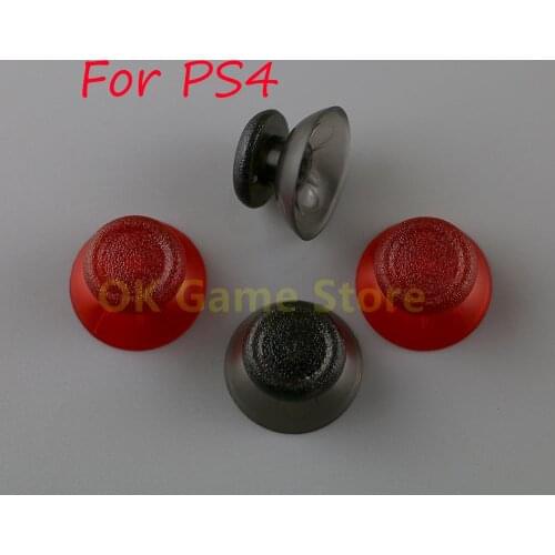 100pcs Transparent 3D Analog Joystick Grip Caps Replacement for Sony Playstation PS4 Controller Mushroom Cover