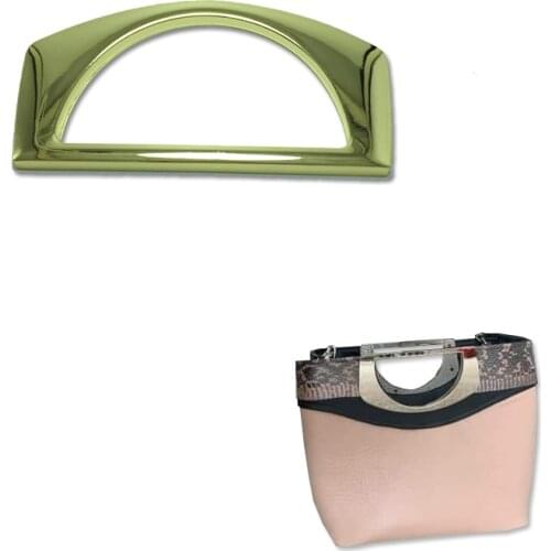 11 x 6.5 cm Metal Purse Eyelets handles grommet handles with Screws For Clutch Bag Handbag Accessories