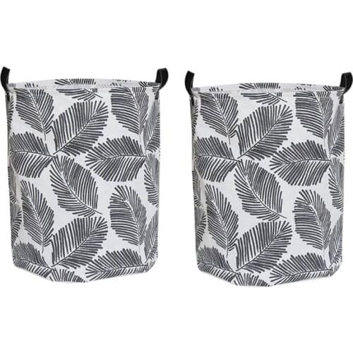 2 Household Dirty Clothes Hamper, Laundry Basket, Fresh Cloth Foldable Storage Bucket