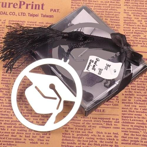 200pcs "The Next Chapter" Graduation Bookmark with Elegant Black Tassel Baby shower Party Favors gift new arrival WA1657