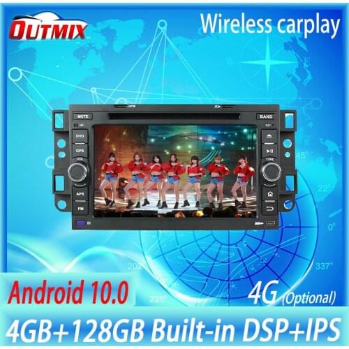 4+128G Double Din For Chevrolet Epica Captiva Aveo 2004-2011 Android10 Screen Player Audio Radio GPS Navi Head Unit Auto Stereo