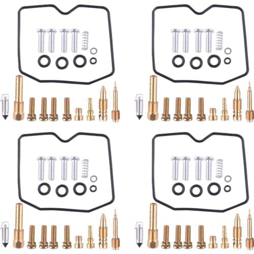 4 Sets New Carburetor Repair Rebuild Floating Needle Kits Fit For Kawasaki KLR250 1987-1995 1996 1997 1998 1999 2000 2001 2002