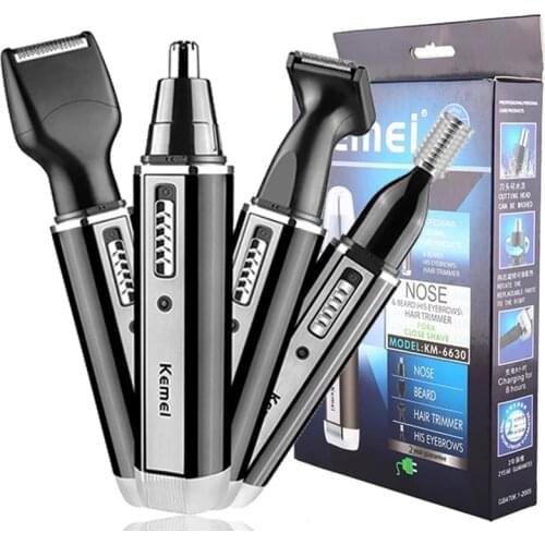 4 In 1 Professionele Elektrische Oplaadbare Neus En Oorhaar Trimmer Scheerapparaat Tempel Cut Persoonlijke Verzorging Gereedscha