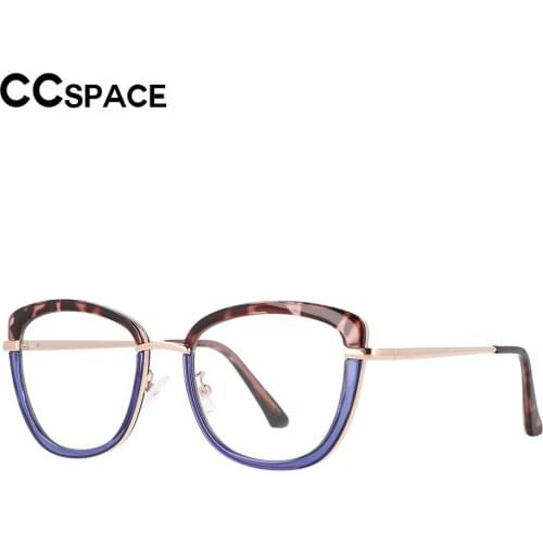 53041 Tr90 Luxury Womens Cat Eye Anti-Blue Light Glasses Frame Optical Spring Leg Fashion Computer Eyeglasses