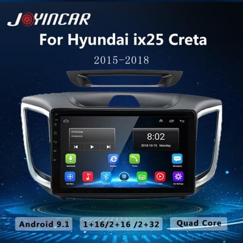 2GB+32GB 10.1" 2 Din Android 9.1 Car Radio multimedia GPS Navigation Video Player For Hyundai Creta ix25 2015-2018