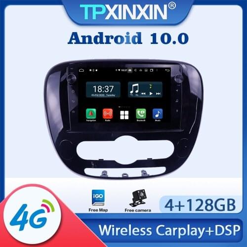 Android 10.0 Car Radio For KIA SOUL 2 2013 - 2018 Multimedia Video Audio Recorder DVD Player Navigation GPS Auto 2din Accessries