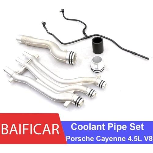 Baificar Brand New Aluminum Coolant Pipe Set Repair Kit For Porsche Cayenne Turbo S 4.5 V8 2003-2006