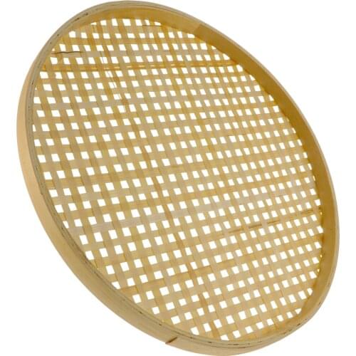 Bamboo Weaving Sieve Premium Bamboo Sieve Multi-Functional Bamboo Sieve Kitchen Storage DIY Decorative Bread Basket Plates