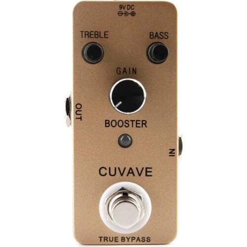 Cuvave Pure Booster Guitar Effect Pedal True Bypass Guitar Parts Accessories 2-Band EQ Booster Guitar Pedal