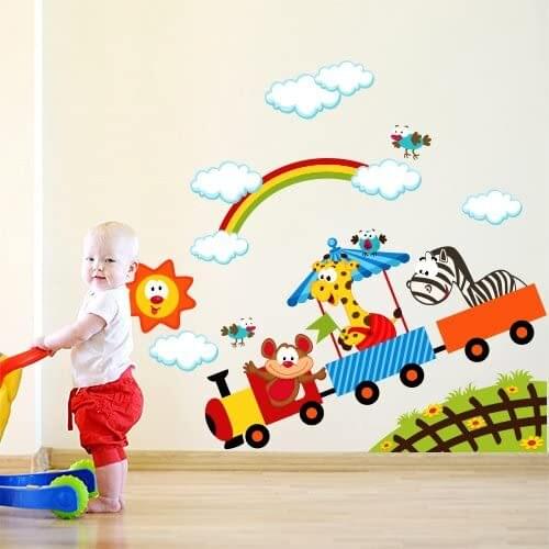 R00081 sticker mural kids Wall Art size 120x68 cm Wall decoration, Wall stickers, wallpaper