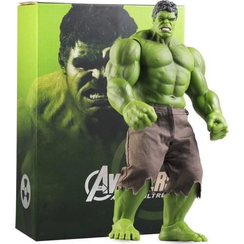 Disney Avengers Hulk 42cm Anime Action Figure Model Doll Decoration Pvc Collection Movability Figurine Toys For Childrens Gift