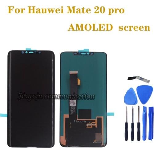 Original Amoled display for Huawei Mate 20 pro LCD display touch screen digitizer component with fingerprint repair parts