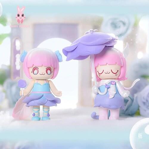 Kimmy&Miki Blue Rose Limited Figures Action Toys for Girls Kawaii Collection Model Birthday Gift Desktop Ornaments