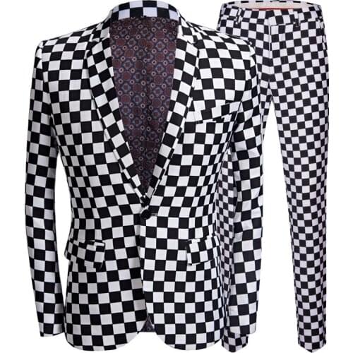 2020 Mans Suits For Wedding Party Suit Dinner Suit Groom Wear Best Man Wear Evening Dresses Two Piece Printed Suit(Jacket+Pants)