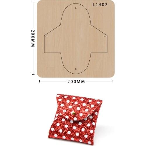 Leather Tools Christmas Present Wooden Die-cut Card Bag Die-cut Suitable For Die-cutting Machines In The Market