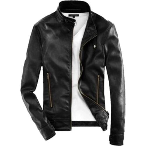 T1315-A1250 2020 new Handsome men spring and autumn fashion short style pu leather jacket cheap wholesale