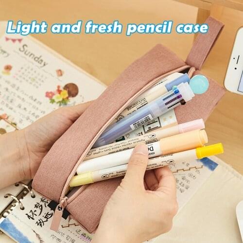 Small Pencil Case Durable Office Stationery Organizer Pouch Cosmetic Bag For Girls And Boys Pencil Bag School Box Pencils Pouch