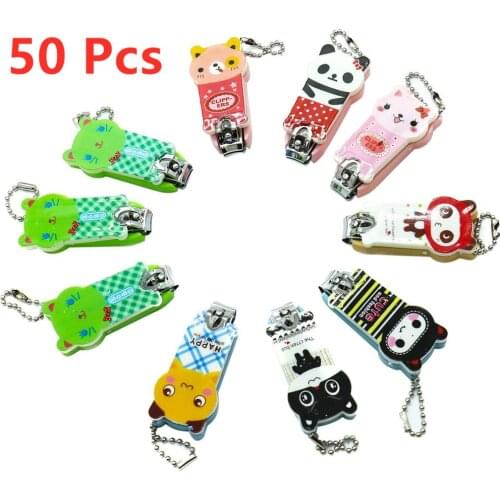 Manicure Pack Of 50 Cute Cartoon Stainless Steel Nail Cutter with Chain ,Best Quality Nail Cutter