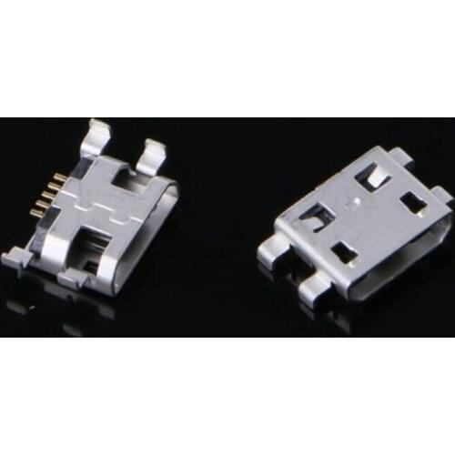 10pcs Micro USB 5pin B Type 0.8mm Female Connector For Mobile Phone Mini USB Jack Connector 5pin Charging Socket Four Feet Plugs