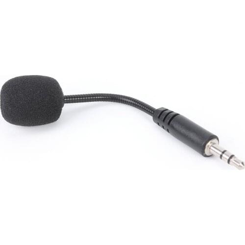 Mini 3.5mm Hands-Free External Headset Microphone Flexible Microphone for Phone Clear and Stable Voice in Various Situations