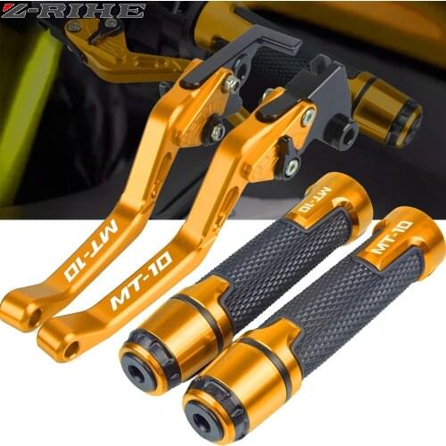 Motorcycle Adjustable Brake Clutch Lever Handbar Handle Grips For Yamaha MT10 MT 10 MT-10 2016 2017 2018 2019 2020 Accessories