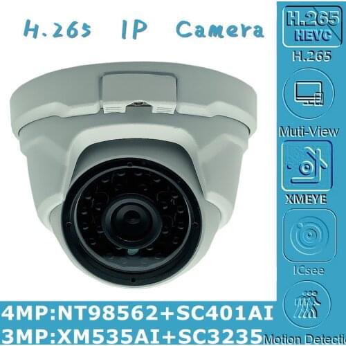 940nm Invisible Infrared Light 4/3MP IP Metal Ceiling Dome Camera 24 LEDs NT98562+SC401AI 2560*1440 Onvif CMS XMEYE IRC Radiator