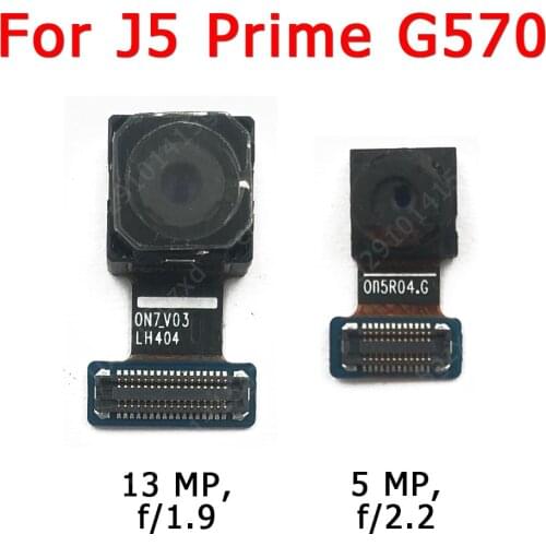 Original Front and Rear Back Camera For Samsung Galaxy J5 Prime G570 Main Facing Camera Module Flex Replacement Spare Parts