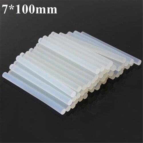 50Pcs 7mm Hot Melt Glue Stick For Heat Pistol Glue 7x100mm High Viscosity Glue Glue Stick Repair Tool Kit Craft DIY Repair Tool