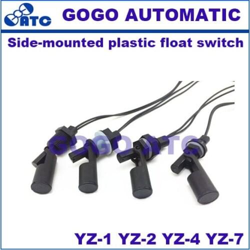 Side-mounted plastic float switch / water level switch / level controller / level sensor Anti-corrosion PP plastic duckbill
