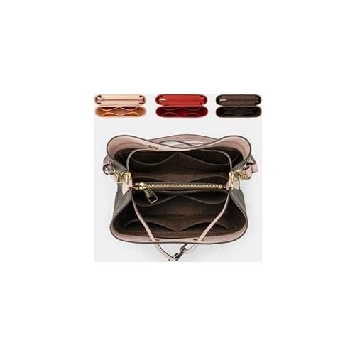 Fits For Nano noe bucket bag purse insert Organizer Makeup Handbag travel organizer Inner Purse Cosmetic bag Toiletry bag