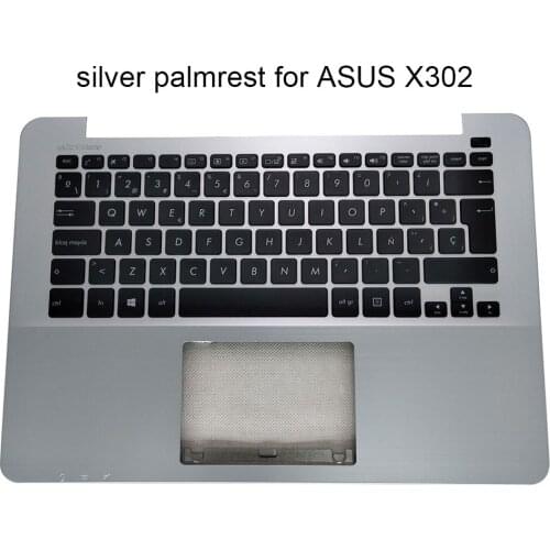Spanish notebook keyboard palmrest for Asus X302 X302L X302LA P302 p302L F302 R301 Spain laptop keyboards 13NB07I1AP0701 RSA0501