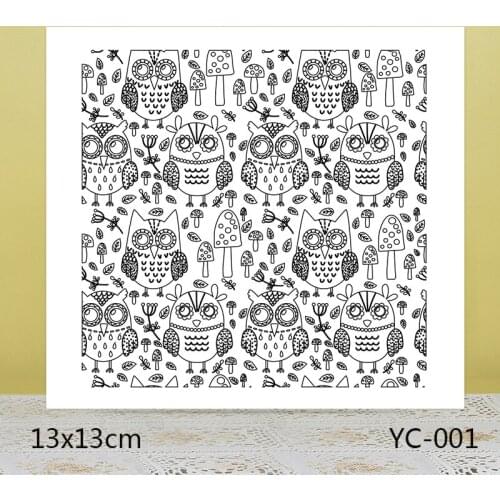 AZSG Owl wearing glasses Clear Stamps/Seals For scrapbooking DIY Card Making/Album Silicone Decoration crafts