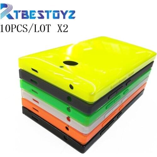 RTBESTOYZ 10PCS/Lot Mobile Phone Housing For Nokia x2 Dual SIM RM-1013 X2DS Back Case Battery Cover Door With Side Bottons