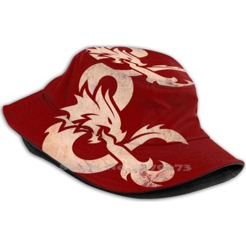 Aged Pattern Hats Outdoor Hat Sun Cap Fantasy Dnd Games Roleplay Rpg Boardgames Master D20 Dice Wizard Bard Rogue Elf Dwarf
