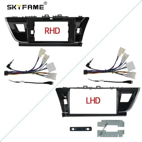 SKYFAME Car Frame Cable For TOYOTA COROLLA 2014-2016 Screen Dask Kit Fascia Frame