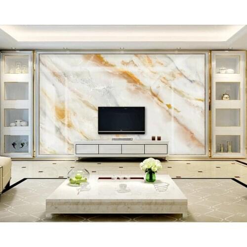 Modern Marble Wallpaper 3D Jazz White Mural for TV Background Wall Decor Customize Mural Photo Printed Wall Paper for Bedroom