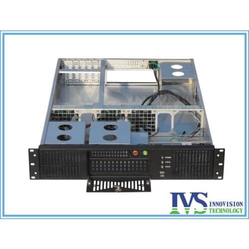 Stable 19" 2U rack case RC2630A supports MAX 12"*13" ATX M/B with Five Vertical expansional slots for half-height Card