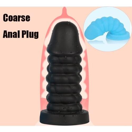 Super Coarse Anal Butt Plug Suction Cup Big Dildo Prostate Massager Anus Expansion Vaginal Stimulator SM Sex Toys For Men Women