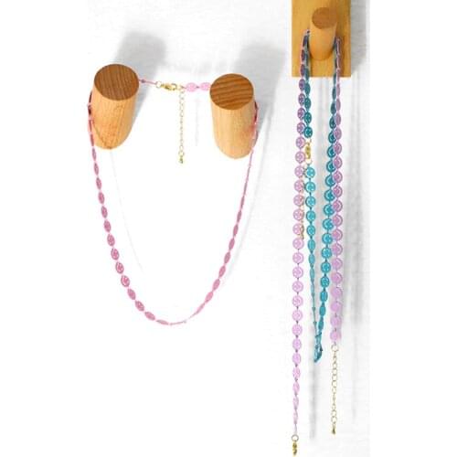 Unique Design Cute Smiley Face Chain Necklace Dainty Neon Enamel Choker For Women Girl Fashion Party Jewelry Gifts