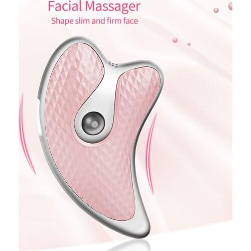 Guasha Scraping Facial Massager LED Light Microcurrent Skin Rejuvenation Body Massage Machine Face fit Lifting Slimming Device