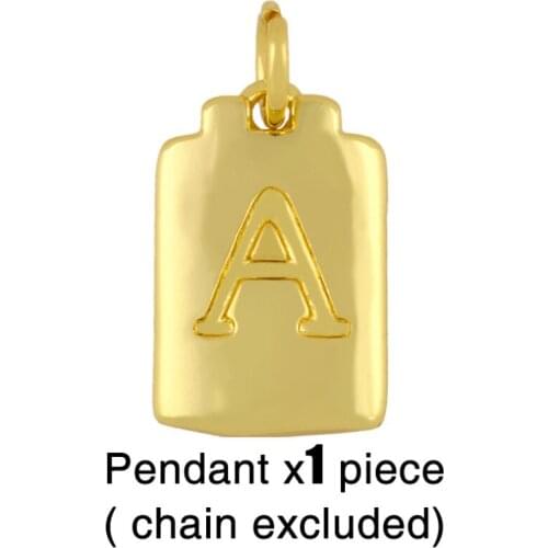 Hippie Necklace For Women Men 26 Letters Choker Couple Gift Gold Silver Color Chains Pendant Necklaces Hip Hop Charms Friendship