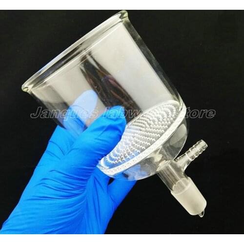 1pc 500ml glass plate suction funnel with 24# standard grinding port,filter funnel with The suction filter mouth
