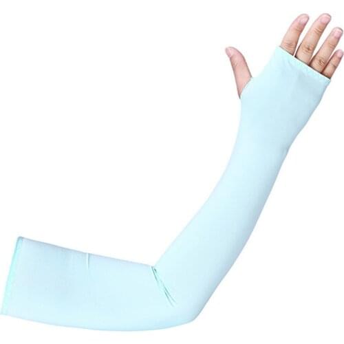 2pcs Breathable Ice Silk Sunscreen Cuff Riding Cool Sleeves Running Arm cover Outdoor Sports cycling hiking Tourism Kit
