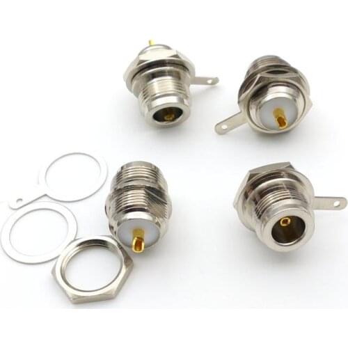 20pcs copper N Type Front Mount female Jack bulkhead with solder cup RF Connector