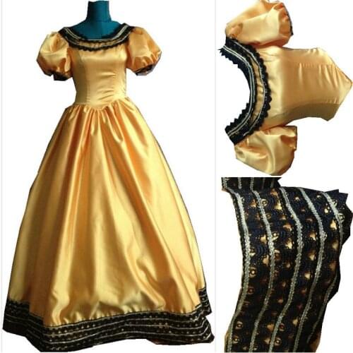 2021 New D-090 Victorian Gothic/Civil War Southern Belle loose Ball Gown Dress Halloween Vintage dresses Sz US 6-26 XS-6XL