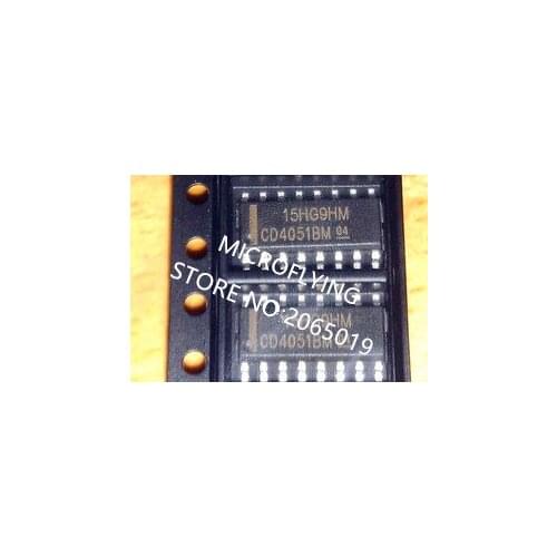50PCS CD4051BM HEF4051 HCF4051 CD4051 CD4O51BM CD405IBM SOP16