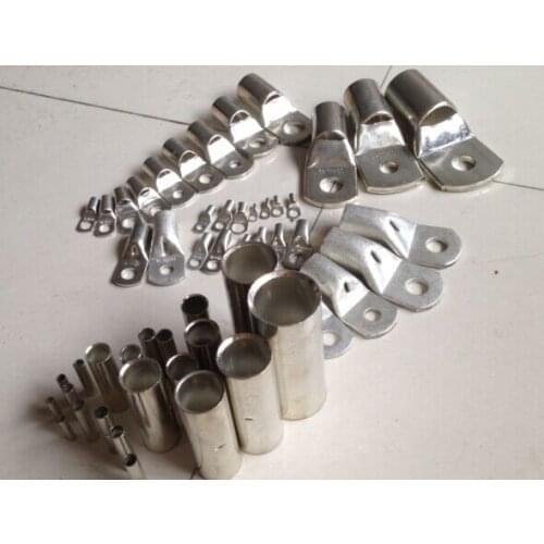 50pcs/Lot SC25-8 25mm2 8mm Bolt Hole Tinned Copper Cable lugs Battery Terminals